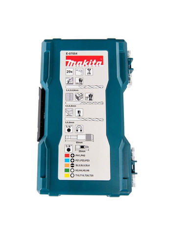 Набор бит и свёрл (29 предметов) E-07054 Makita (322410479)
