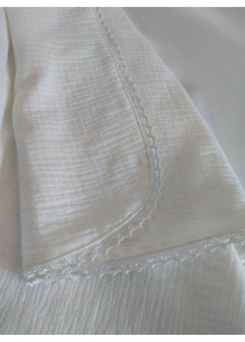 Мусліновий куточок для хрещення з мереживом, розмір 90*90 No Brand (370370122)