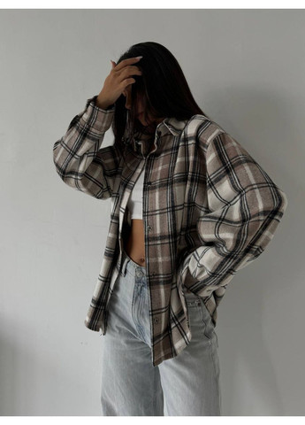 Сорочка з турецького кашеміру у клітинку oversize ЗАМІРИ В ОПИСІ ! DK/DL Мода без кордонів (365716035)