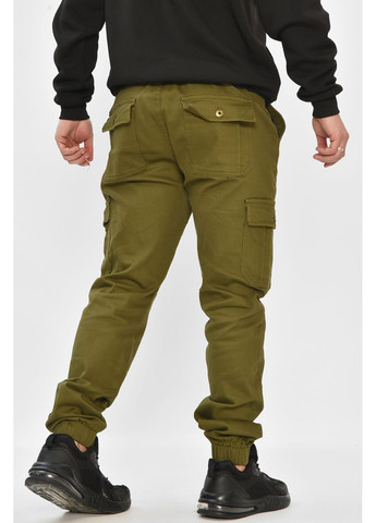 Хаки демисезонные прямые джинсы мужские однотонные цвета хаки Let's Shop