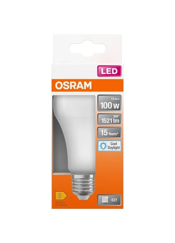 Лампочка CL A100 13W/865 230V FR E27 (4058075304277) Osram (394050313)