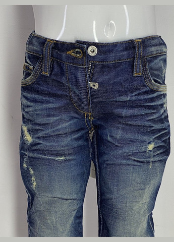 Синие демисезонные прямые джинсы D&G