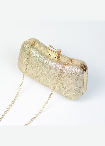 Золотистий вечірній маленький випускний міні клатч бокс на ланцюжку No Brand (311280537)
