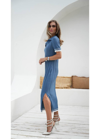 Индиго повседневный платье женское Україна однотонное