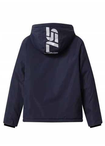 Темно-синяя куртка зима,темно-синий с принтом, Glo-Story