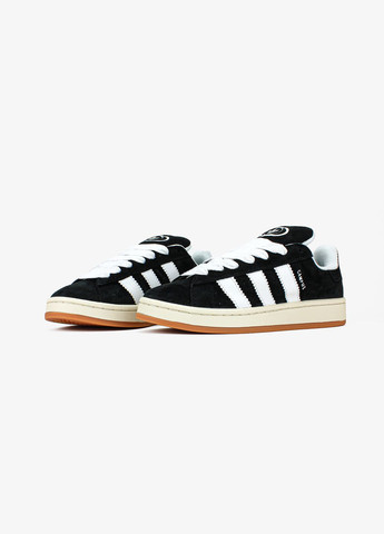Кроссовки женские и мужские Adidas Campus 00s black white | Адидас Кампус черные белые No Brand чёрные всесезоны (313102765)