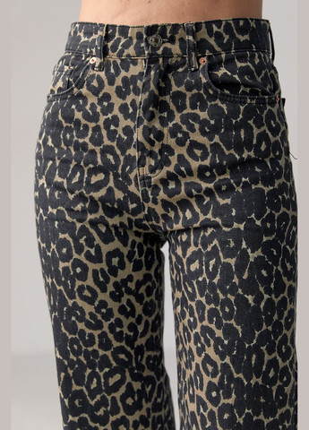 Жіночі джинси з леопардовим візерунком Lurex - (296470788)