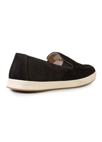 Черные повседневные туфли лоферы мужские бренда 9200468_(2) ModaMilano без шнурков