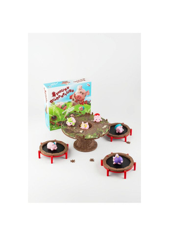 Настольная игра "Хрюшки - попрыгушки" FGS63 на украинском языке Fun Games (306435428)