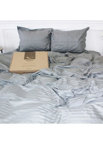 Постельное белье Satin 30-0010LightGray 160х220 (m30267) Mirson Satin 30-0010LightGray 160х220 Сімейний (377530593)