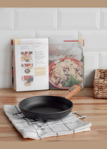 Чугунная сковорода со стеклянной крышкой Optima 20 см (O2035-P-C) Brizoll (334005949)