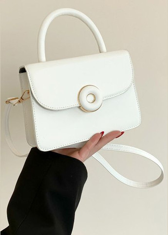 Жіноча сумка 9039 крос-боді біла No Brand (303323112)