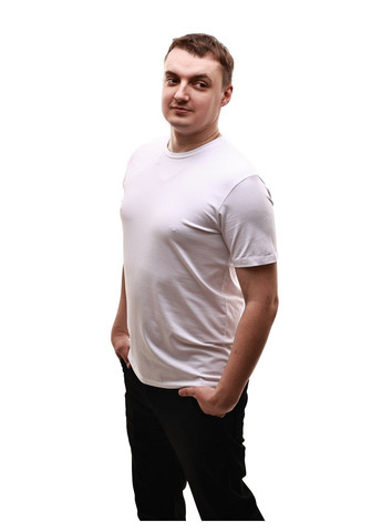 Біла футболка чоловіча No Brand