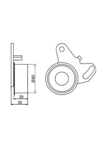 Ролик натяжний HYUNDAI SONATA (вир-во ) GT10032 C.I.U GMB (345755238)