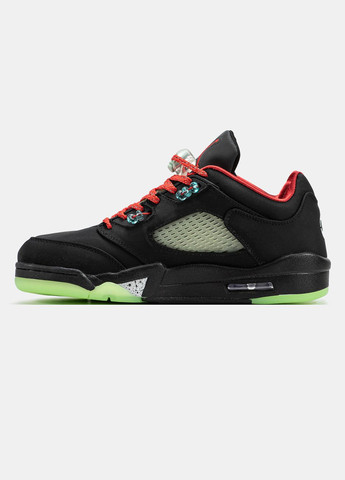 Кросівки жіночі і чоловічі Nike Jordan 5 SP Low Black | Найк Джордан 5 чорні No Brand чорні демісезони (332213972)