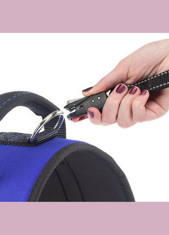 Нагрудная шлейка из высокопрозрачного нейлона Hercules Р (Ферпласт Геркулес П) XXL A: 65 la 75 см - B: 90 he 110 см 40 мм, Синий Ferplast (297512103)