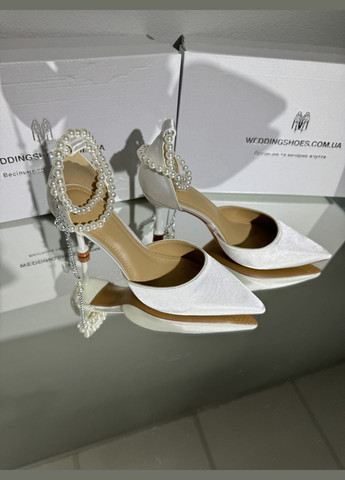 No Brand Свадебные женские туфли для невесты с жемчугом. белый з текстиль, — лето (322414638)