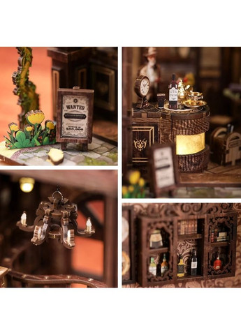 Бук Нук Беззаботной Кофейни конструктор Book Nook Serenity Coffee House BV02-012 No Brand (362453059)