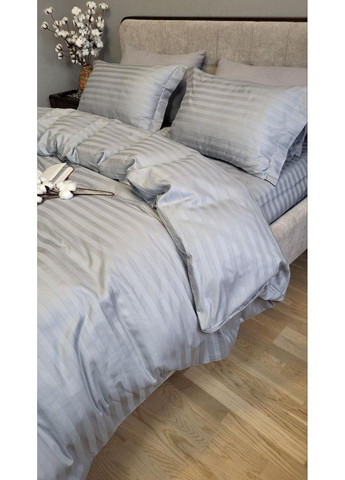 Постельное белье SILVER STONE, сатин страйп PREMIUM 2/2см Двуспальный размер, наволочки 50/70 No Brand (363192099)