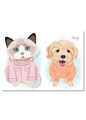 Детская книжка с наклейками студия красоты "Dogs and cats" РМ-76-03 No Brand (326838580)