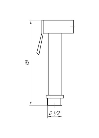 Душова гігієнічна стоп-лійка SH77-BL Topaz (333703644)