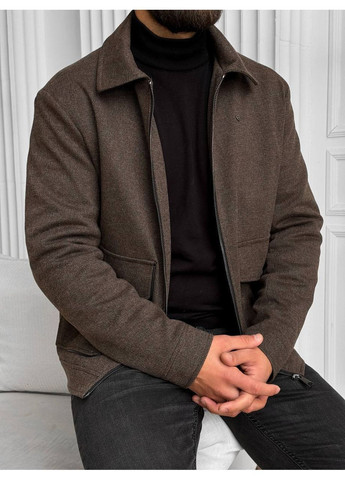 Коричнева зимня чоловіче зимове пальто SK