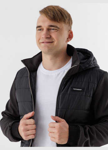 Черная демисезонная куртка мужская 1012 черный (2000990287175d) shop (2000990287175) Demos