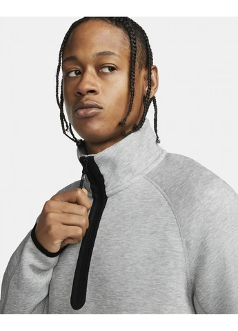Кофта Sportswear Tech Fleece 1/2-Zip Sweatshirt Grey FB7998-063 Nike (398023846)