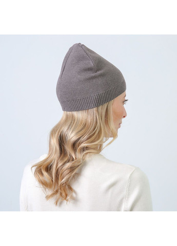 Шапка біні жіноча віскоза сіра LUMINA LuckyLOOK 855-687 (350197118)