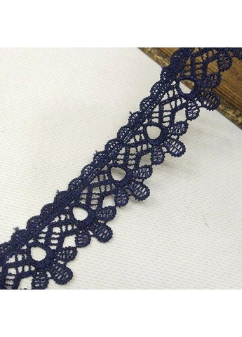 Кружево макраме 3см (13 м) цвет-синий темный (729-24-154) Plus-plus (352746892)
