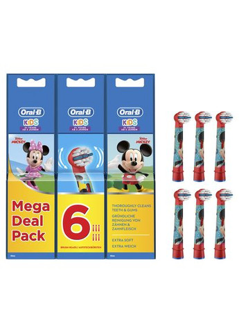 Сменные насадки OralB Kids Mickey (6 шт) Oral-B (280265725)