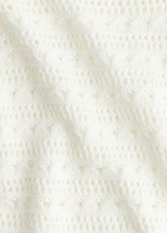 Белая кэжуал рубашка однотонная H&M