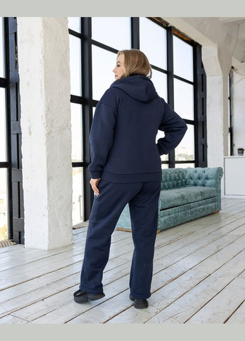 Костюм спортивний жіночий тринитка з начосом Pery зелений No Brand (360544690)