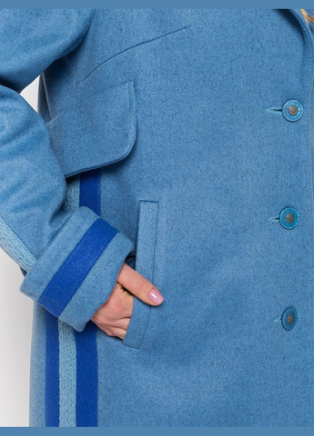 Голубое демисезонное Пальто Эжен 52 голубой 0326 Vlavi