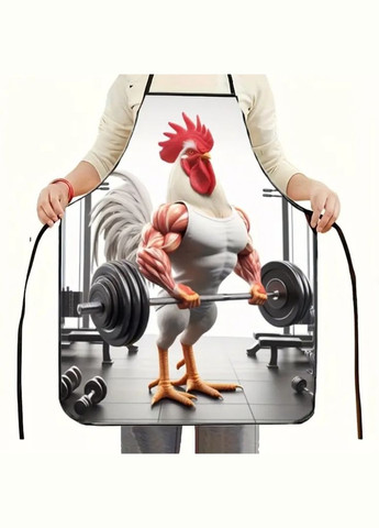 Фартук с приколом Петух 80 на 60 см разноцветный Jannet Фартух (332785338)