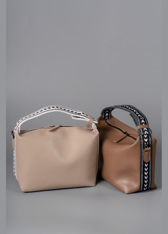 Сумка женская Кросс боди функциональная бежевая из экокожи NIUNIU (340239659)