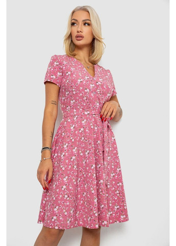 Комбинированное повседневный платье софт с принтом, 230r0032 Ager