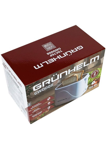 Тостер GWD008 (66629) Grunhelm (306528073)