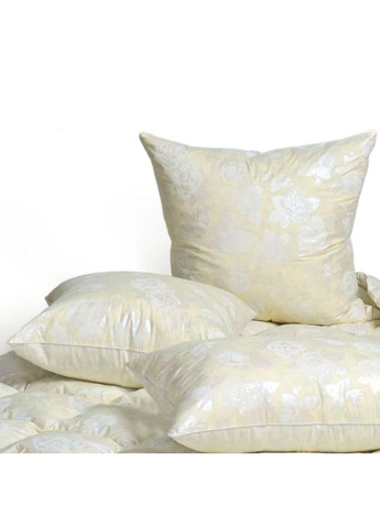 Наперник для подушки из перьев и пуха Тик 35х35 см кремовая Роза No Brand (325864672)