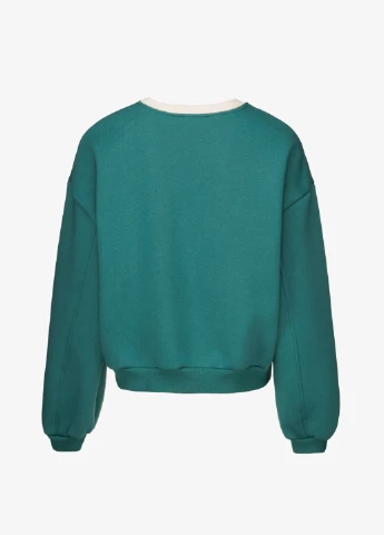 Зеленый свитшот с принтом женский 83479 зеленый shop (2000990776341) Crep (315971956)