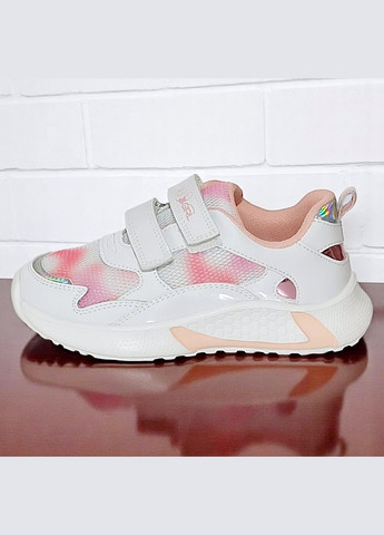 Белые демисезонные ортопедические кроссовки для девочки на липучках weestep вистеп Waldi