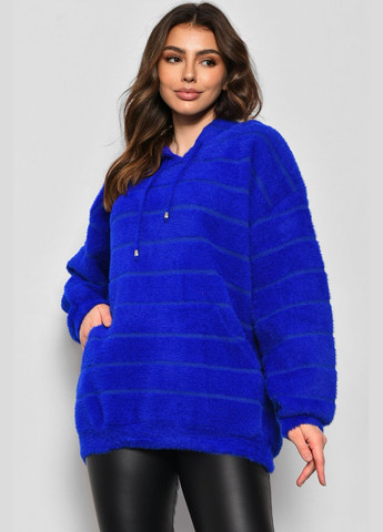 Худи женское альпака синего цвета Let's Shop (282556793)