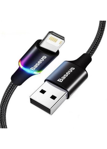 USB кабель Lightning для зарядки і синхронізації iPhone iPod iPad c підсвічуванням 2 м Baseus (349844810)