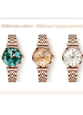 Жіночий годинник 5536 Rose Gold кварцовий, наручний, з браслетом рожеве золото Olevs (358651018)