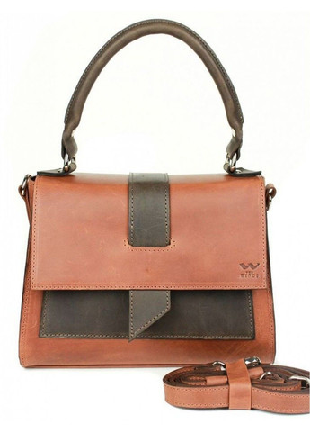 Жіноча шкіряна сумка Ester коньячно-коричнева вінтажна TW-ESTER-KON-BRW-CRZ The Wings (293056291)