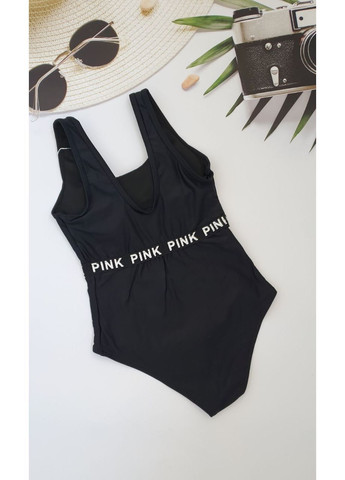 Чорний літній підлітковий суцільний купальник суцільний No Brand