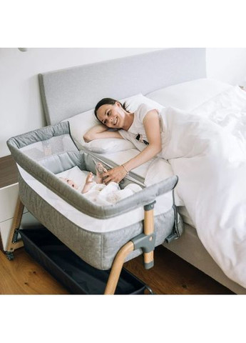 Ліжечко для дитини приставне Bliss, grey FreeOn (305237717)