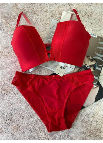 Красный красный комплект женского нижнего белья Weiyesi