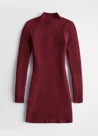 Бордовый зимний платье женское - платье hc9468w Hollister