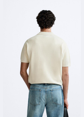 Футболка поло Zara трикотажна 3332/425 Stone (316388632)
